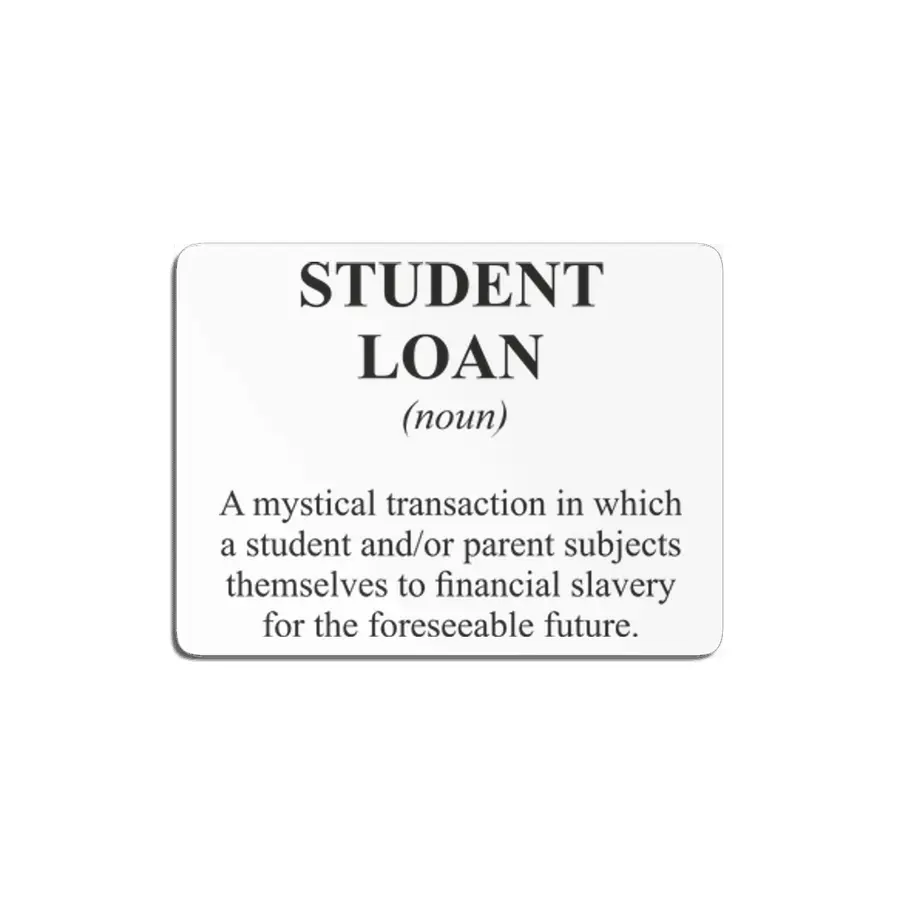 Student Loan Alternative Dictionary Definition Parody MDF Tablo