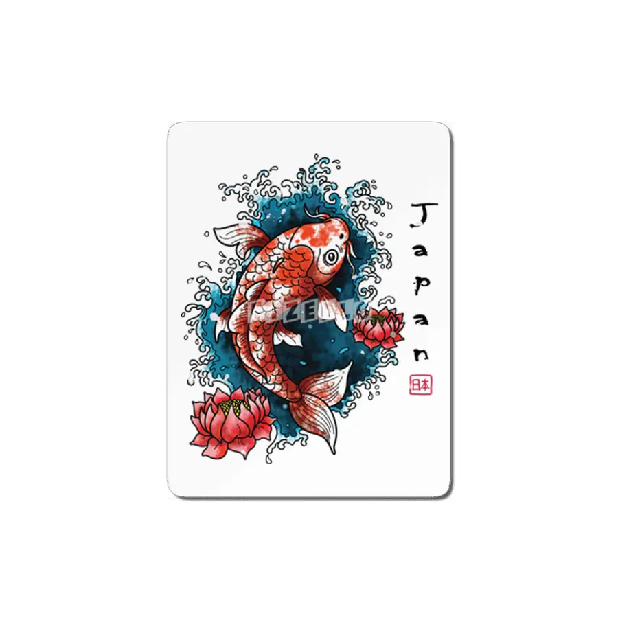 Koi Fish- Japanese Art MDF Tablo
