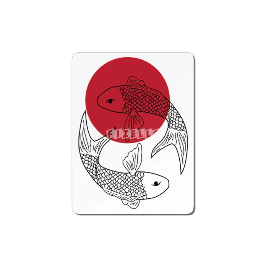 koi fishes MDF Tablo