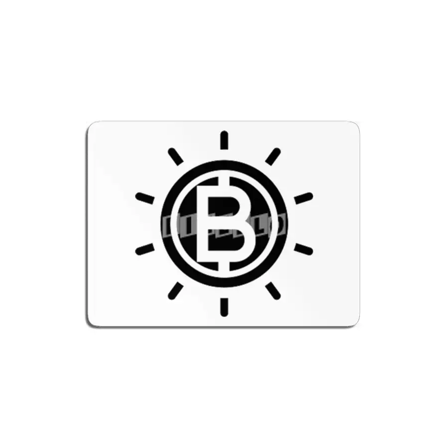 Bitcoin Black and White Design MDF Tablo