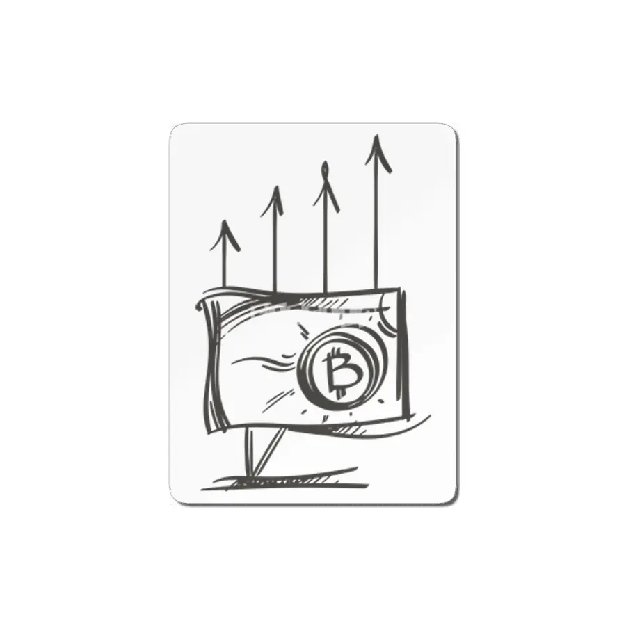 Bitcoin Illustration MDF Tablo