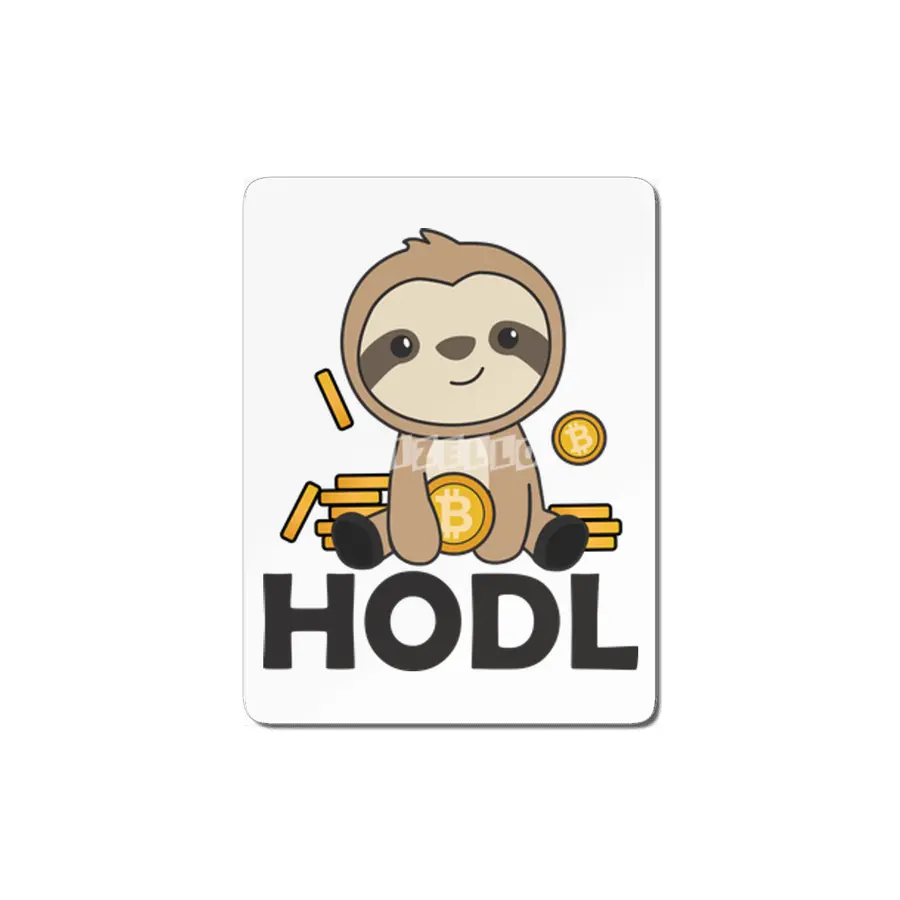 Bitcoin Faultier Coins Hold Digital Currency MDF Tablo