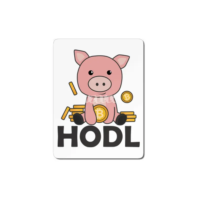 Bitcoin Piggy Bank Hodl Coins Hold Digital MDF Tablo
