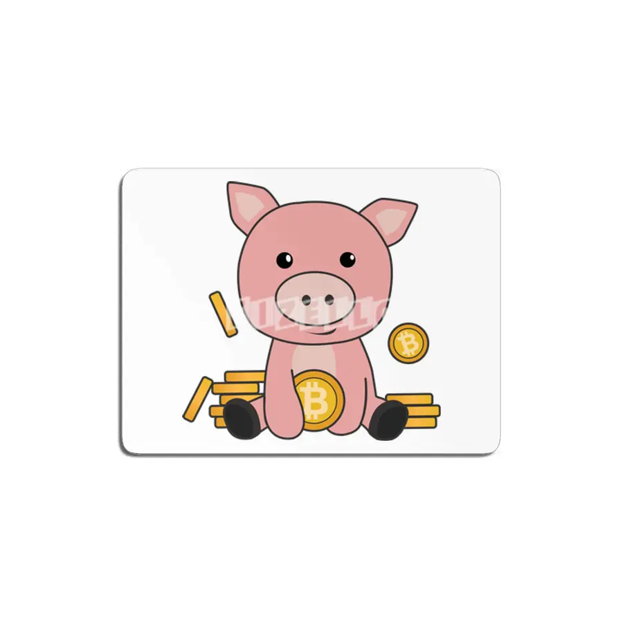 Bitcoin Piggy Bank Hodl Coins Hold Digital MDF Tablo
