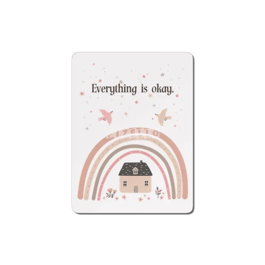 Everything is okay - beautiful motivational design - educational print MDF Tablo