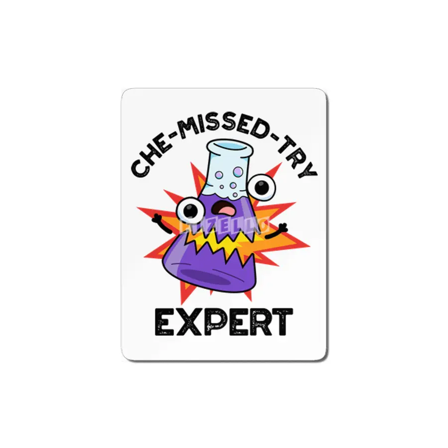 Che-missed-Try Funny Science Chemistry Pun MDF Tablo