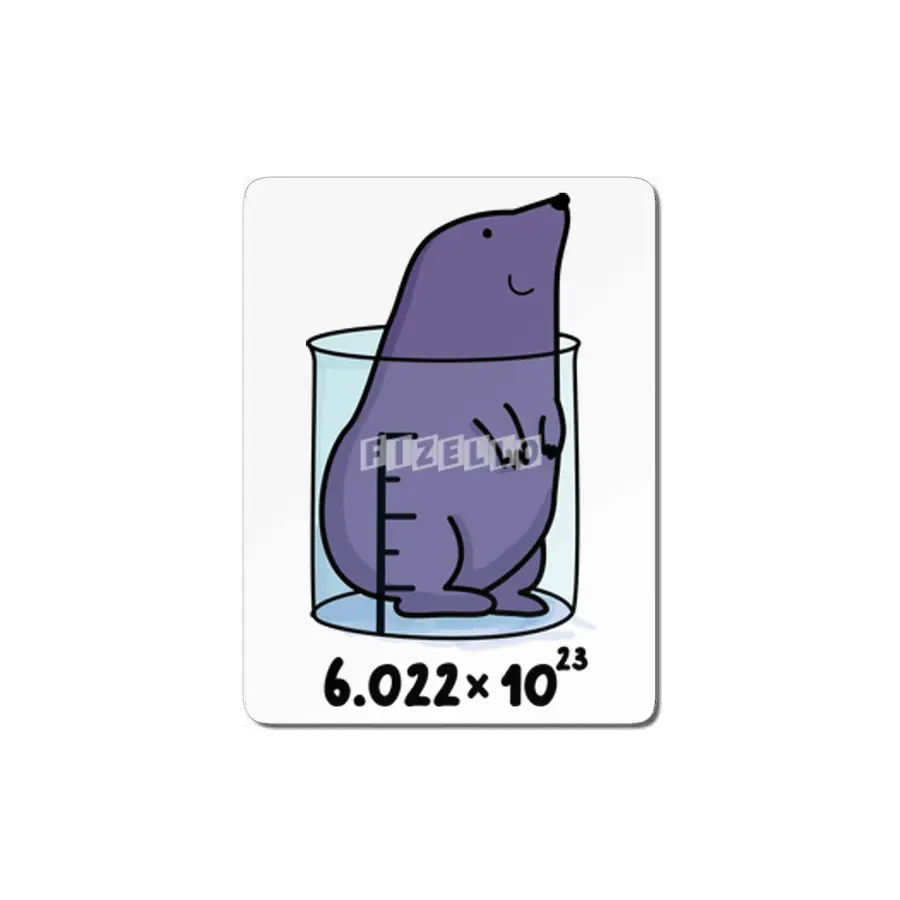 Chemistry Mole Cute Chemical Mol Pun MDF Tablo