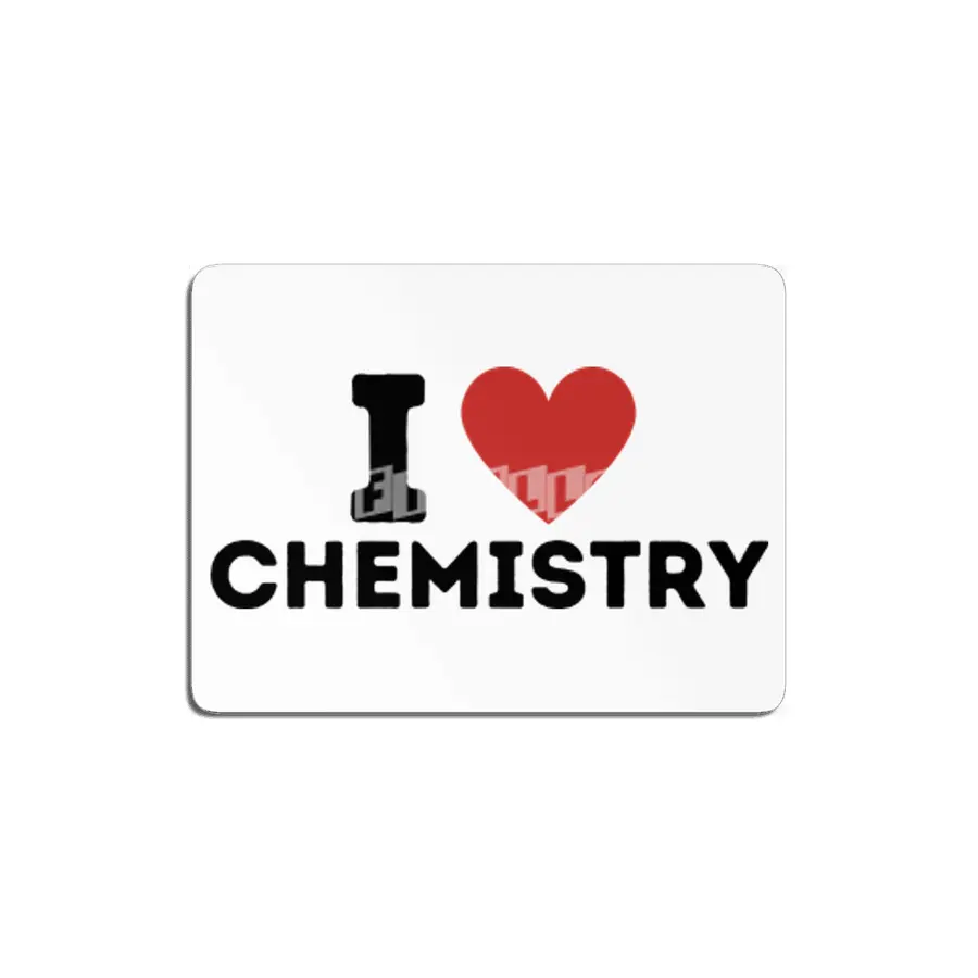 I Love Chemistry Simple Heart Design MDF Tablo