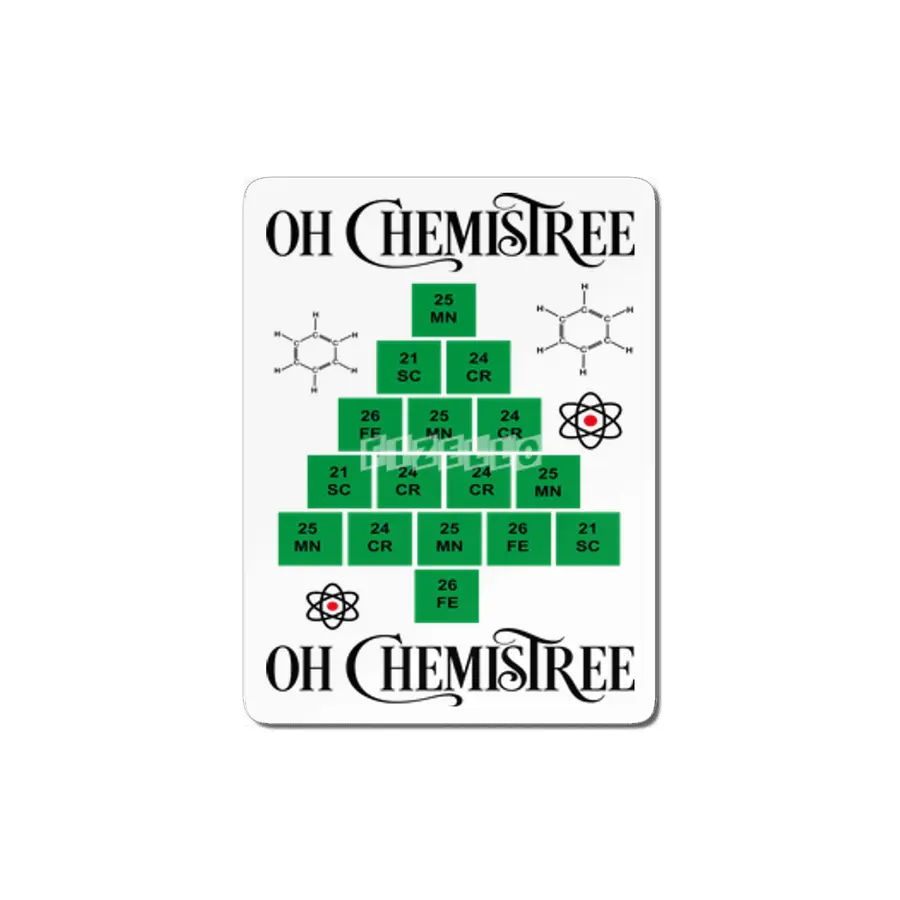 Chemistry Ugy Christmas Sweater MDF Tablo