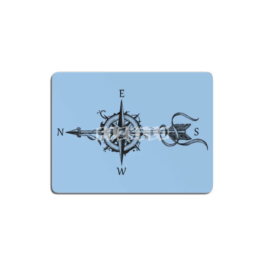 Compass with arrow MDF Tablo