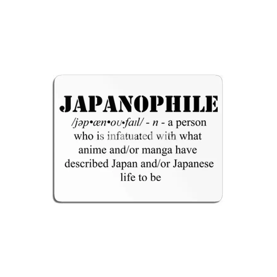 Sarcastic Japanophile (Black Text) MDF Tablo