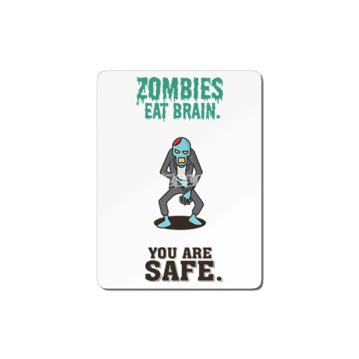 Sarcastic Zombies Quotes Funny Humor MDF Tablo