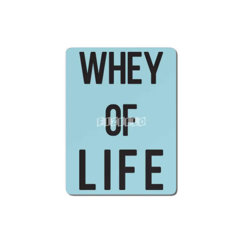 Whey of Life Fitness Food Pun Apparel MDF Tablo