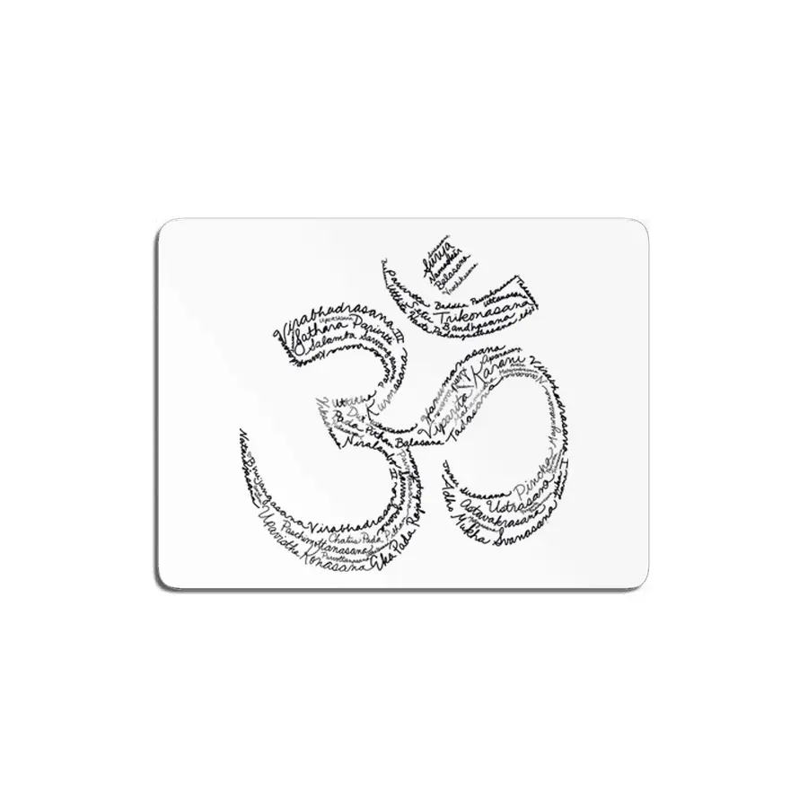 Yoga Om Word Art MDF Tablo