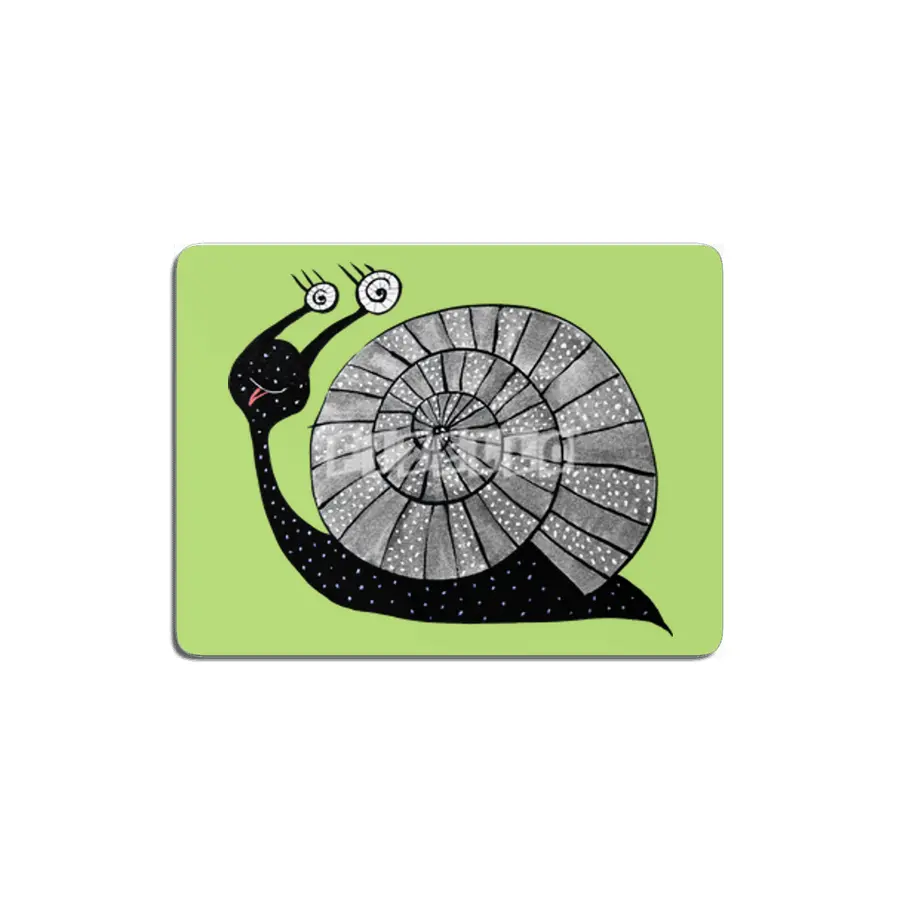 Cute Cartoon Snail MDF Tablo