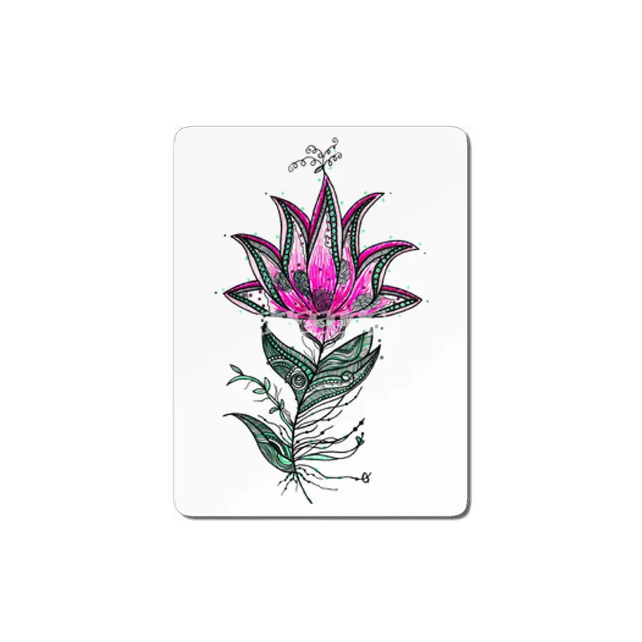 Zentangle Lotus Flower MDF Tablo