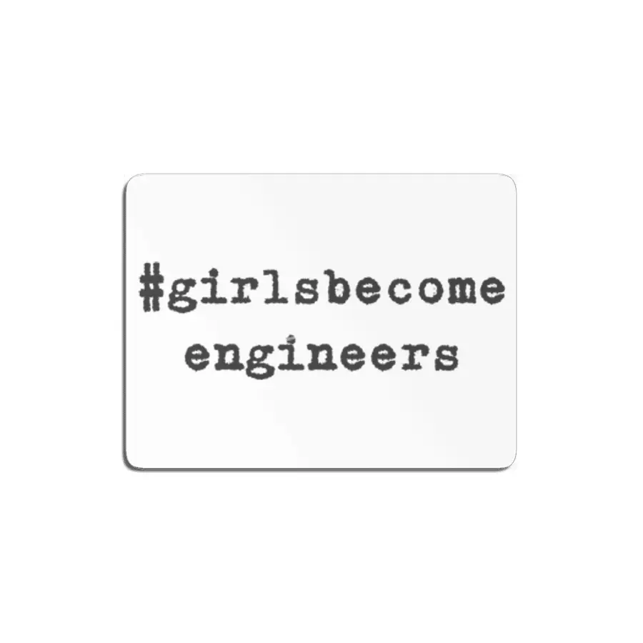 girlsbecome engineers light color MDF Tablo