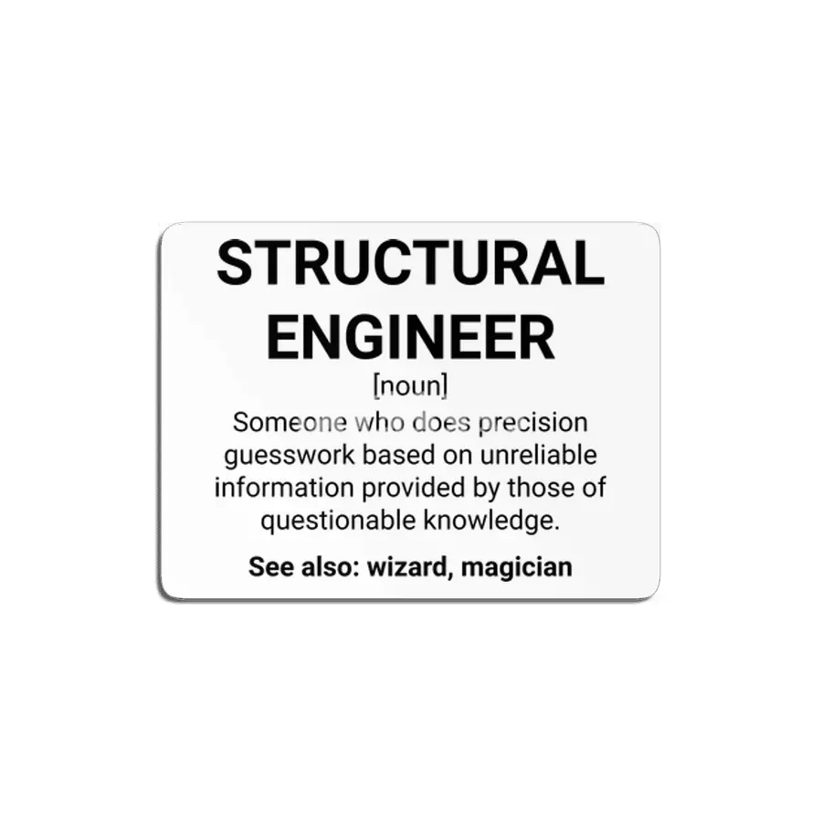 Structural Engineer Funny Definition MDF Tablo