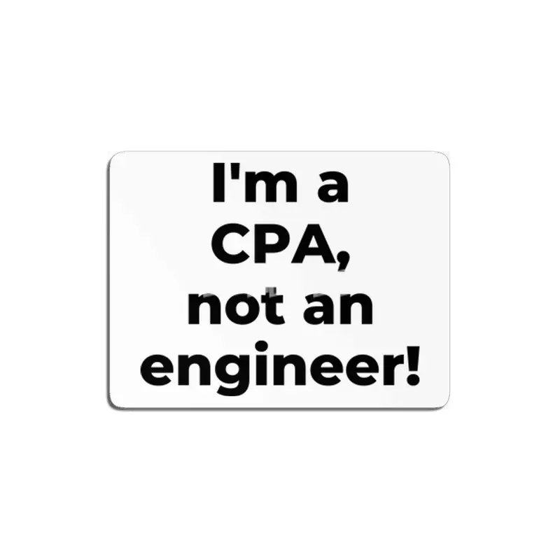 I'm a CPA, not an engineer! MDF Tablo