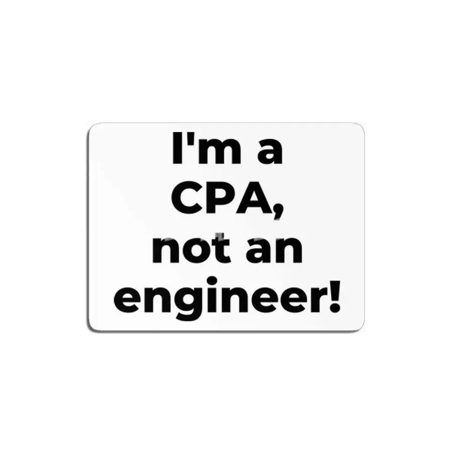 I'm a CPA, not an engineer! MDF Tablo