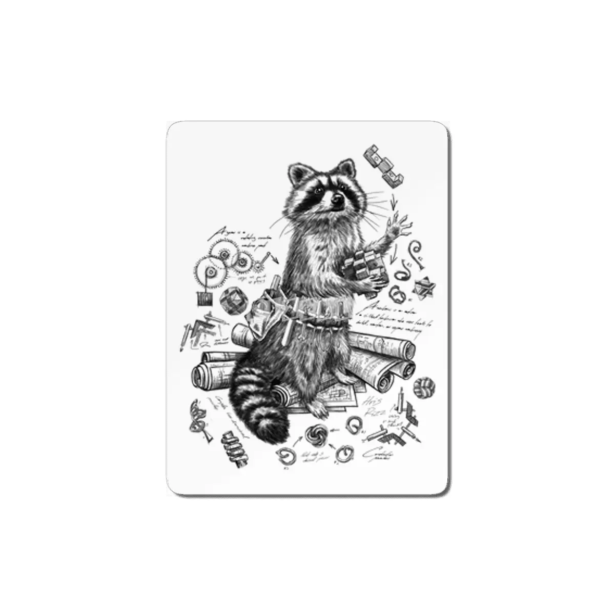 Engineer Raccoon MDF Tablo
