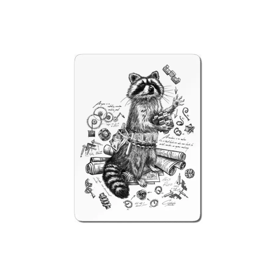 Engineer Raccoon MDF Tablo