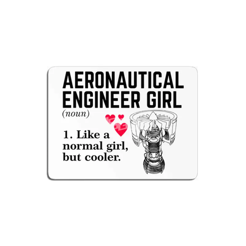 Aeronautical Engineer Girl MDF Tablo