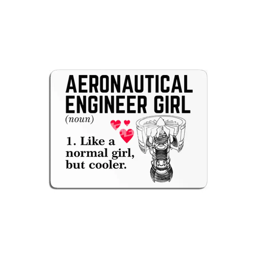 Aeronautical Engineer Girl MDF Tablo