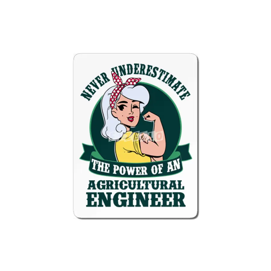 Agricultural Engineer Girl Power MDF Tablo