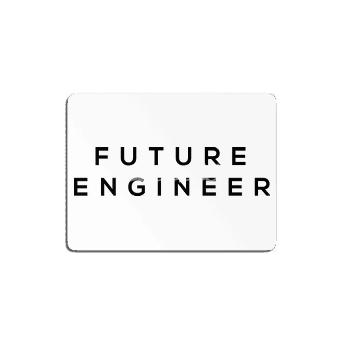 Future Tee Black Print - Engineer MDF Tablo