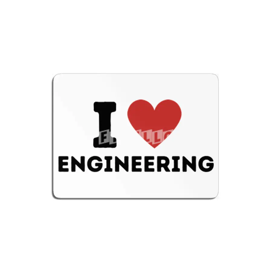 I Love Engineering Simple Heart Design MDF Tablo