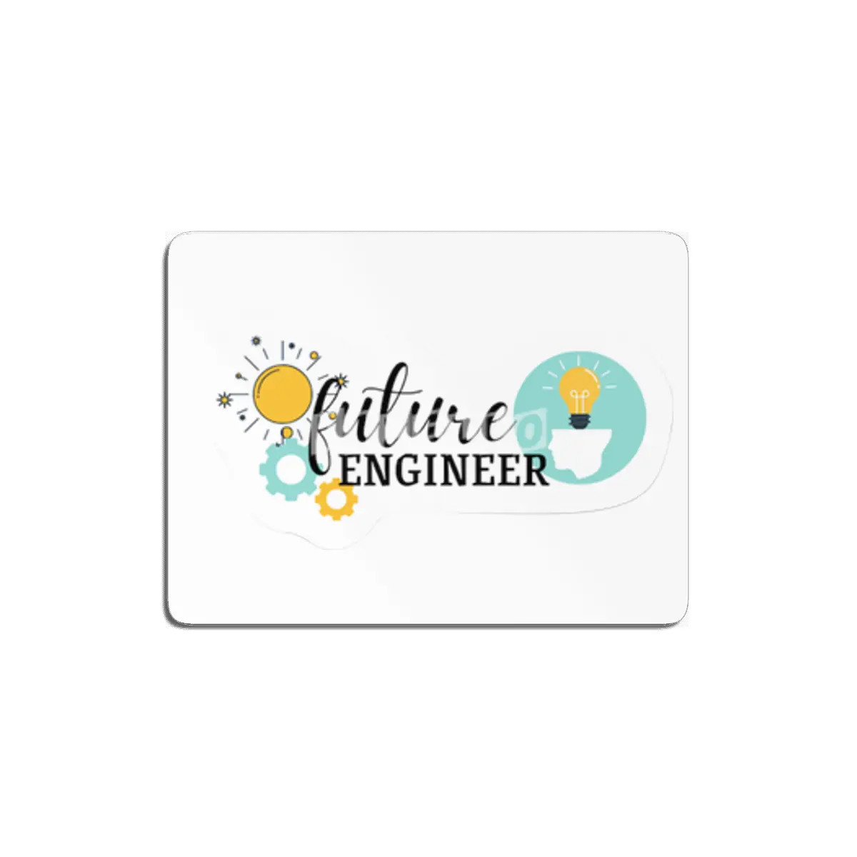 Future Engineer Sticker MDF Tablo
