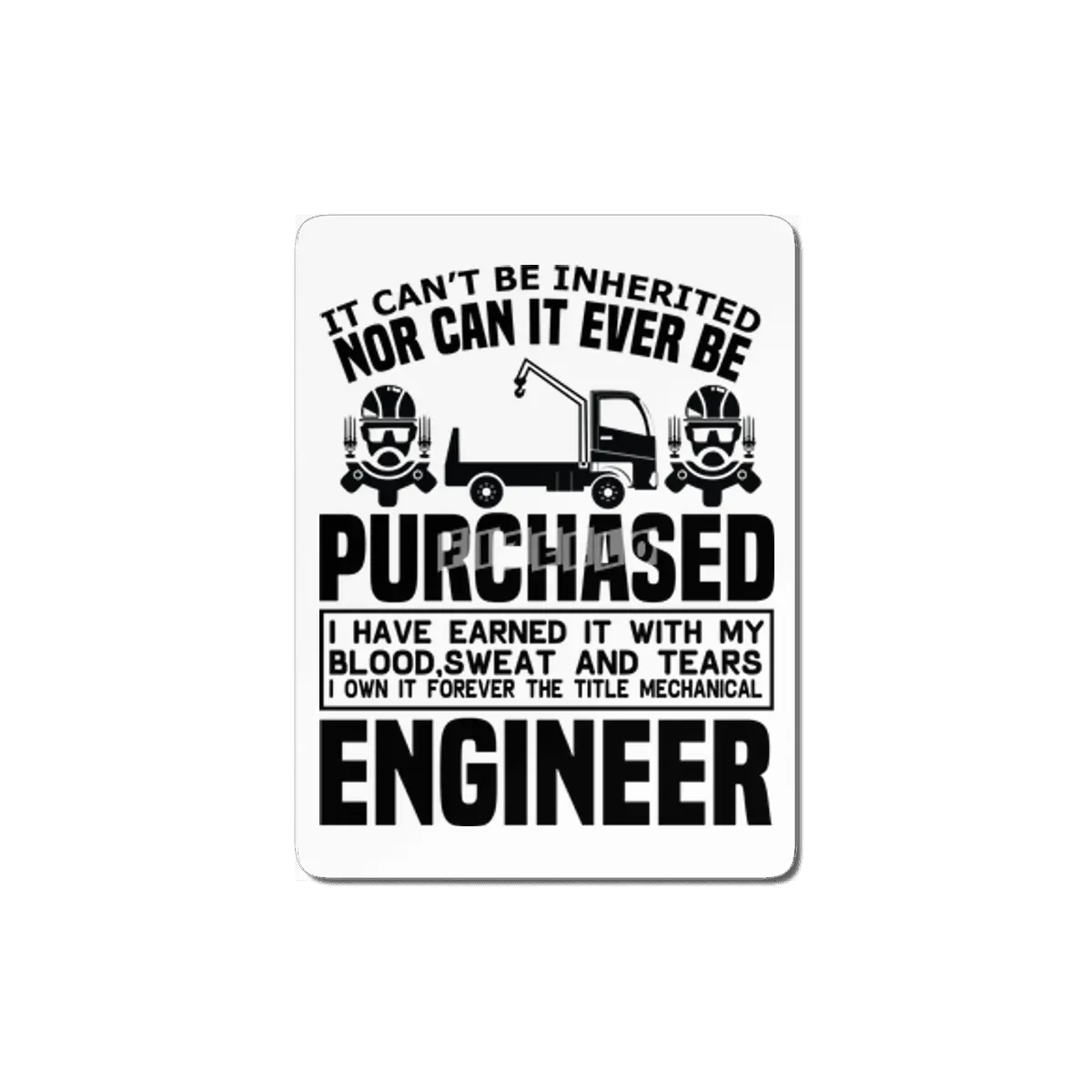 Engineer Crafts Mechanic Gift MDF Tablo