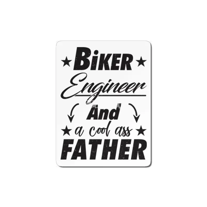 Biker Engineer Father MDF Tablo