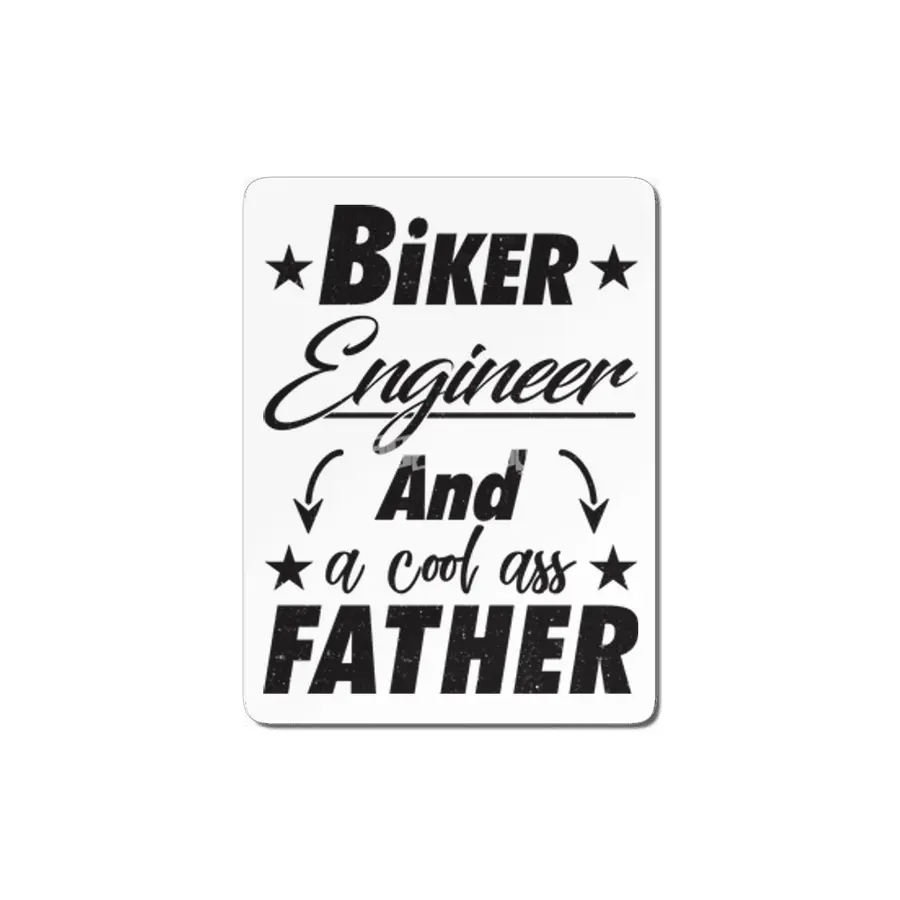 Biker Engineer Father MDF Tablo