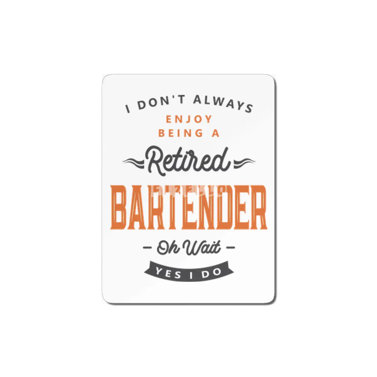 Bartender Funny Job Title Profession Birthday Worker MDF Tablo