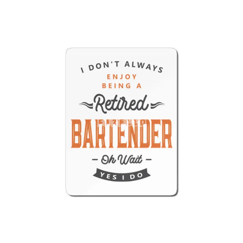 Bartender Funny Job Title Profession Birthday Worker MDF Tablo