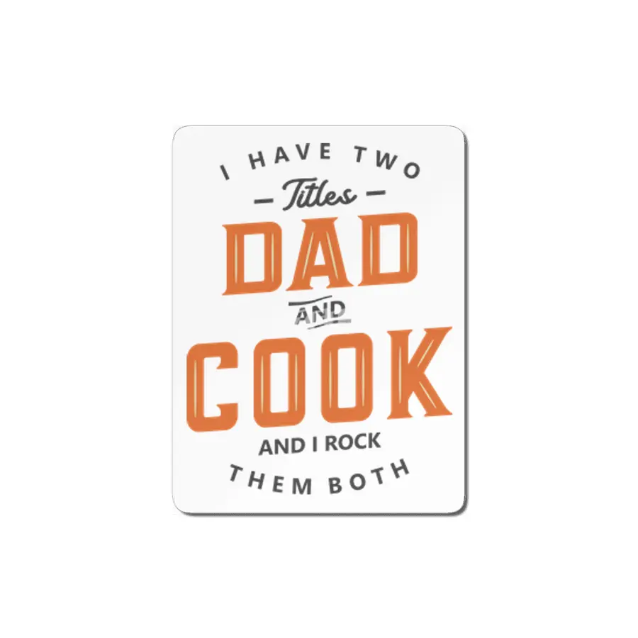 Dad and Cook Funny Job Title Profession Birthday Worker MDF Tablo