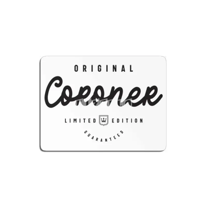 Coroner Funny Job Title Profession Birthday Worker MDF Tablo