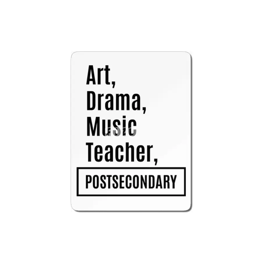 Art, Drama, Music Teacher Job Title Gift MDF Tablo
