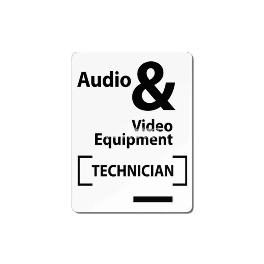 Audio & Video Equipment Technician Job Title Gift MDF Tablo