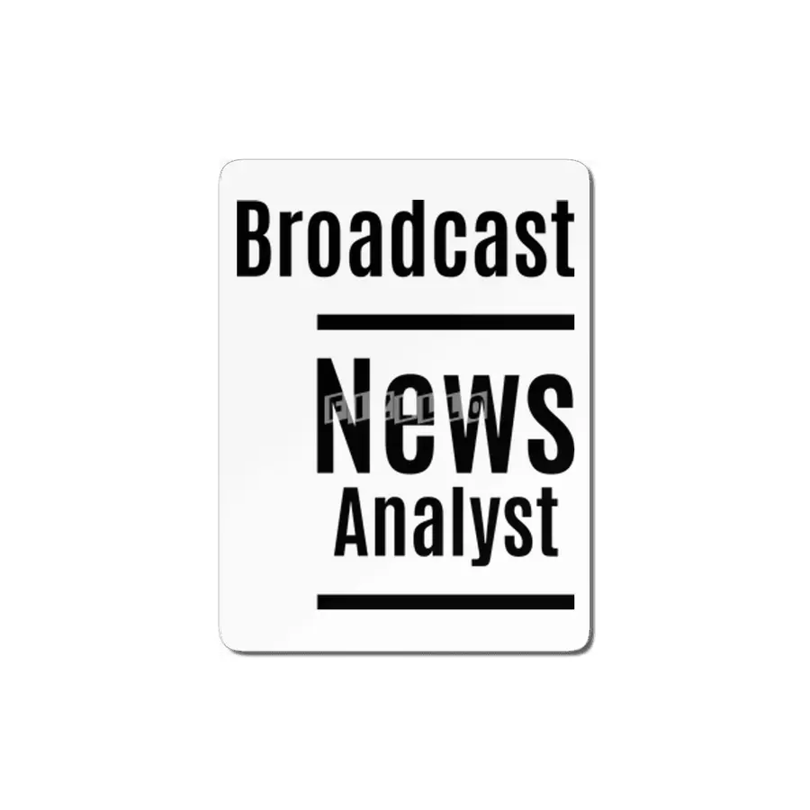 Broadcast News Analyst Job Title Gift MDF Tablo