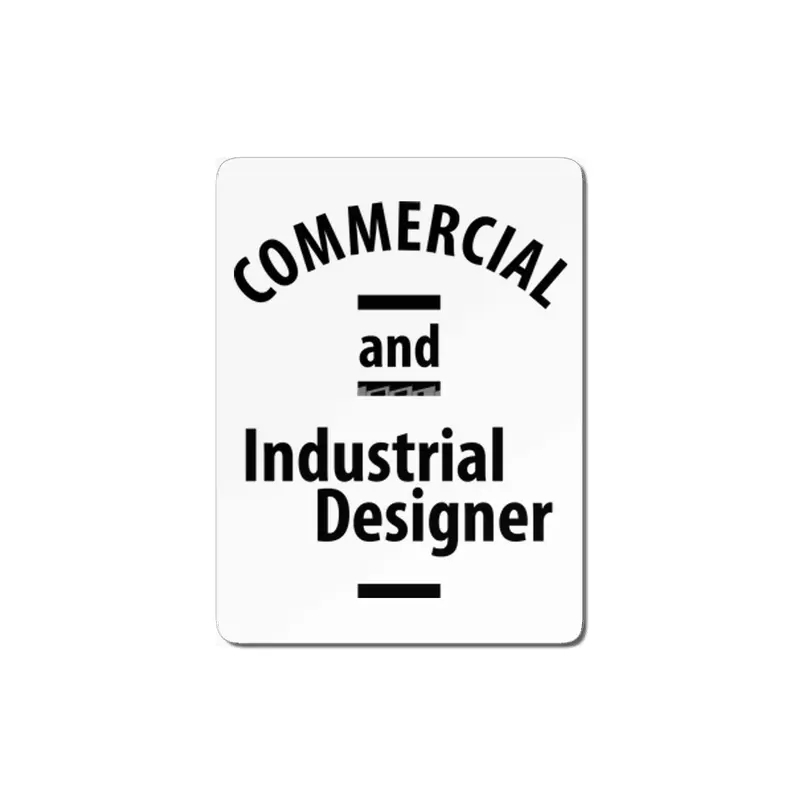Commercial and Industrial Designer Job Title Gift MDF Tablo