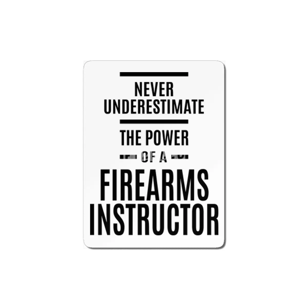 Firearms Instructor Job Title Gift MDF Tablo