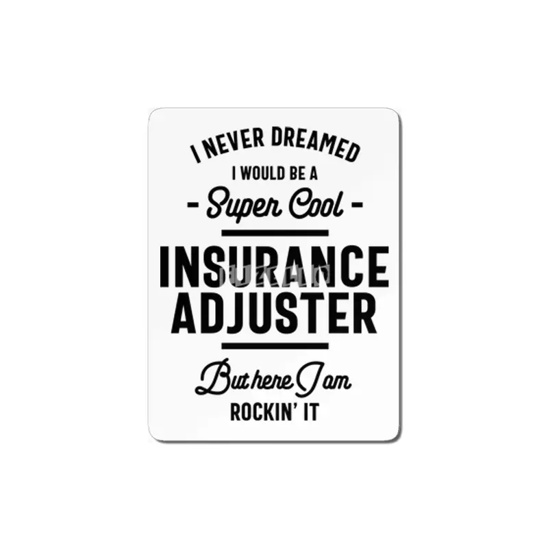 Insurance Adjuster Work Job Title Gift MDF Tablo