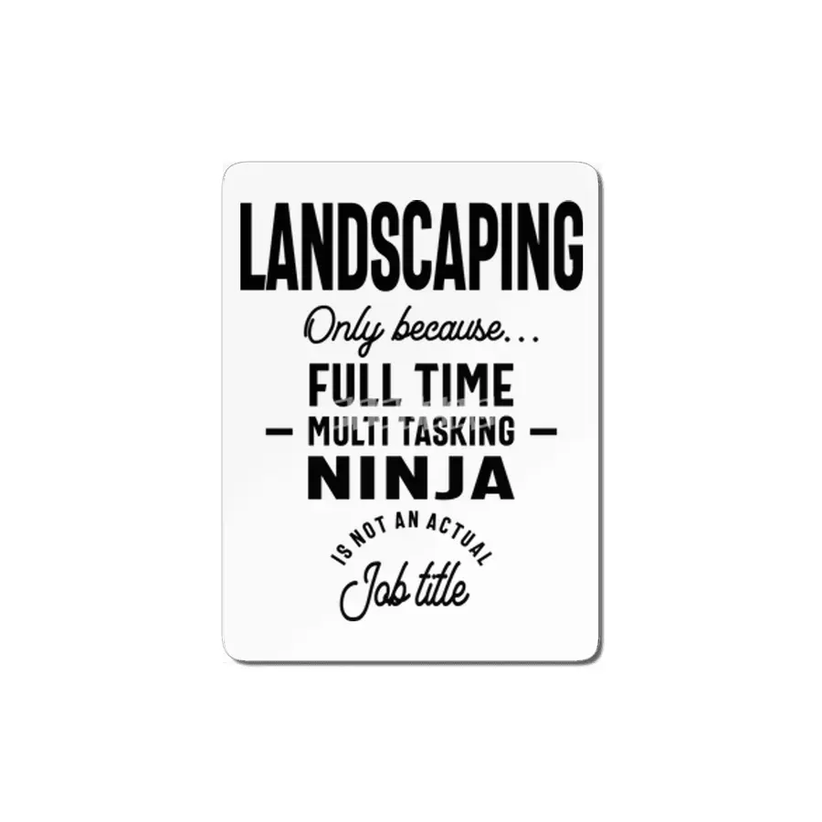 Landscaping Job Title Gift MDF Tablo