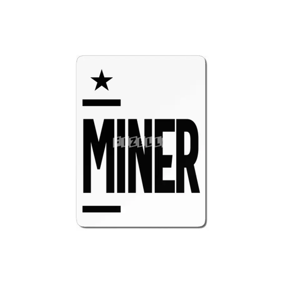 Miner Work Job Title Gift MDF Tablo