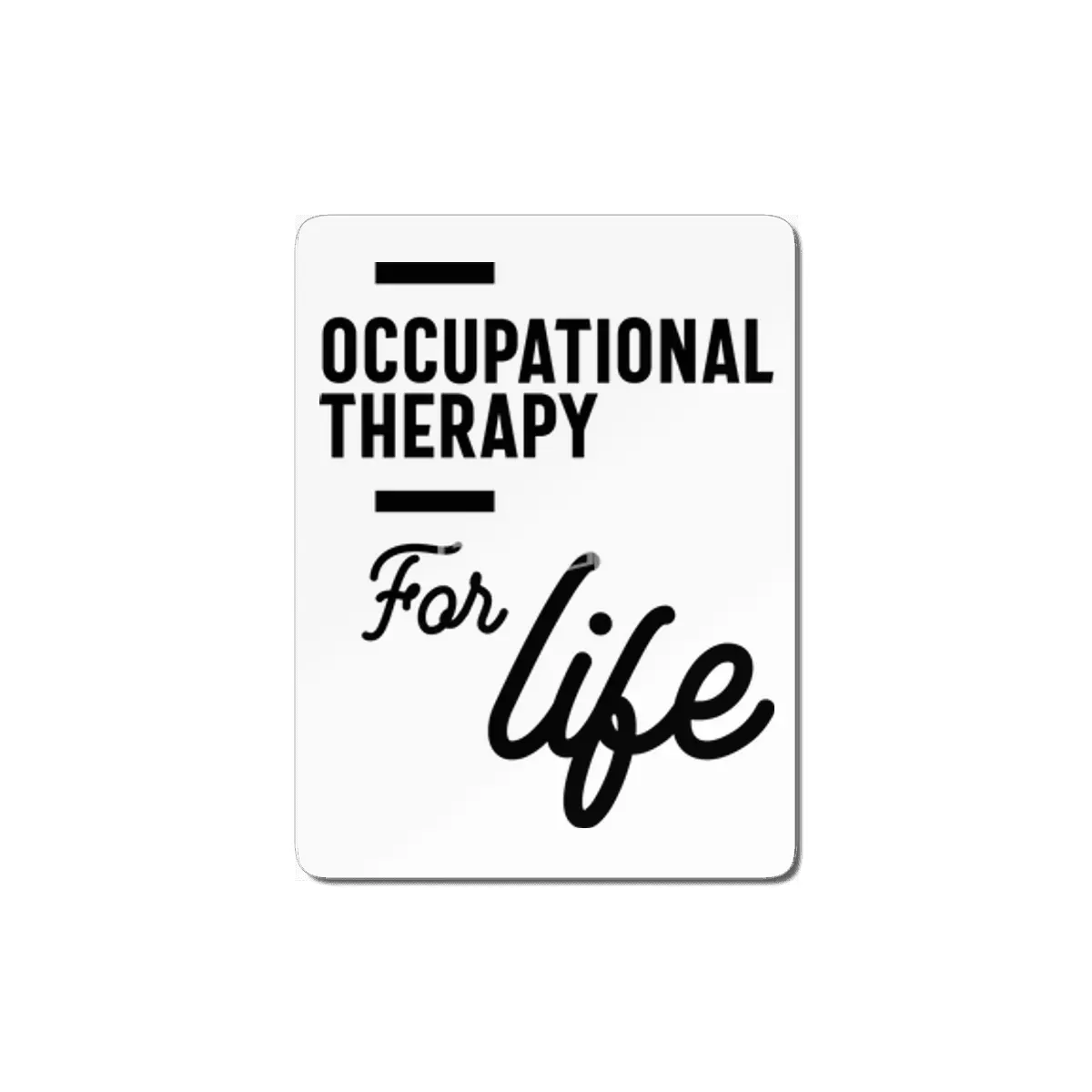 Occupational Therapy Work Job Title Gift MDF Tablo