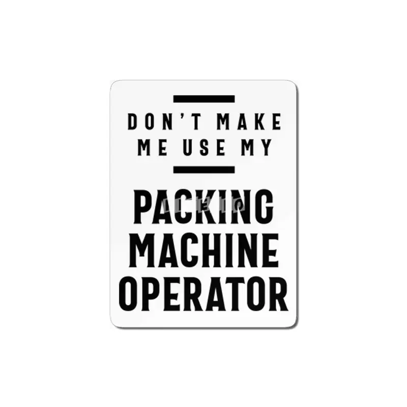 Packing Machine Operator Job Title Occupation Gift MDF Tablo
