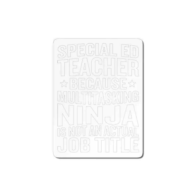 Special Ed Multitasking Ninja Job Title Funny Teacher MDF Tablo